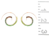 Lichen Fiddlehead Fern Earring