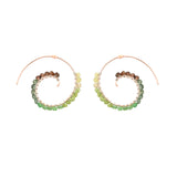 Lichen Fiddlehead Fern Earring