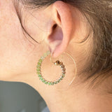 Lichen Fiddlehead Fern Earring