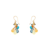 Going to the Sun Road Gemstone Cluster Earring