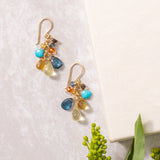 Going to the Sun Road Gemstone Cluster Earring