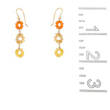 Turquoise Flower Earring