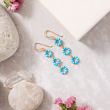 Turquoise Flower Earring