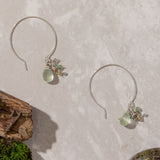 Prehnite Ruffle Earring