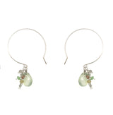 Prehnite Ruffle Earring