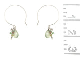 Prehnite Ruffle Earring