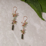 Sprig Tassel Tourmaline Earring