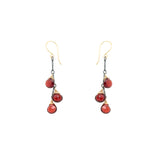 Garnet Droplets Earring