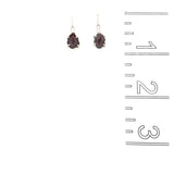 Tiny Druzy Geode Earring