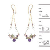 Sand Dune Spectrum Pendant Earring