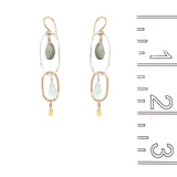 Forest Moss Aqua Earrings