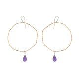 Tiny Blossom Hoop Earring