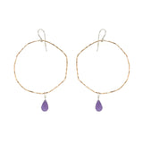 Tiny Blossom Hoop Earring