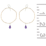 Tiny Blossom Hoop Earring