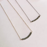 Pyrite Gembar in Gunmetal Silver