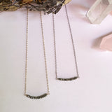 Pyrite Gembar in Gunmetal Silver