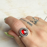 Deep Glow Garnet Ring