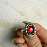 Deep Glow Garnet Ring