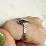 The Second Deep Glow Garnet Ring