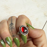 The Second Deep Glow Garnet Ring