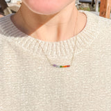 Classic Rainbow Bar Necklace