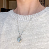 Aquamarine Talisman Necklace