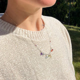 Rainbow Droplets Necklace