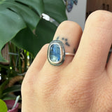 Blue Striated Kyanite Ring