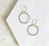 Single Herkimer Hoop Earring