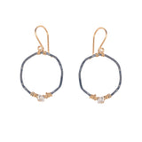 Single Herkimer Hoop Earring