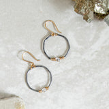 Single Herkimer Hoop Earring