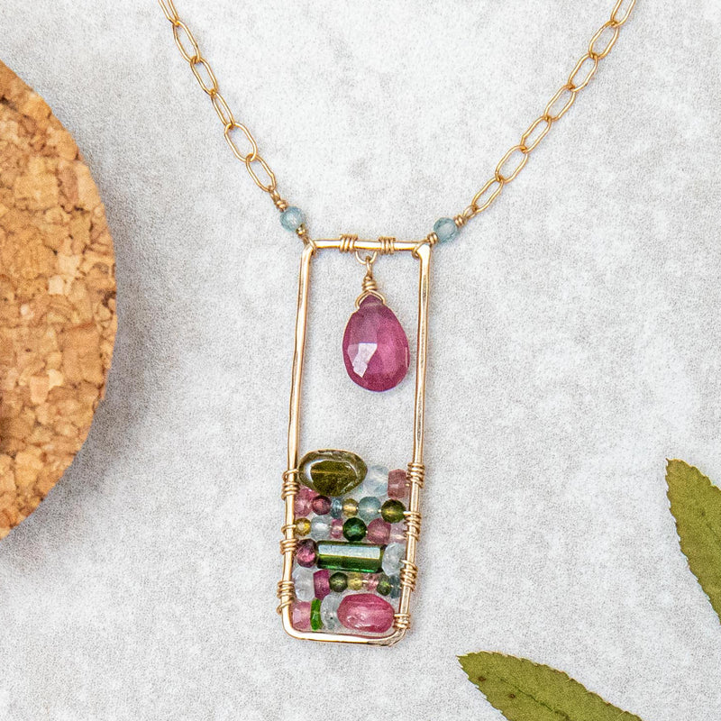 Stained Glass Window Necklace