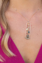 Geode Frame Necklace