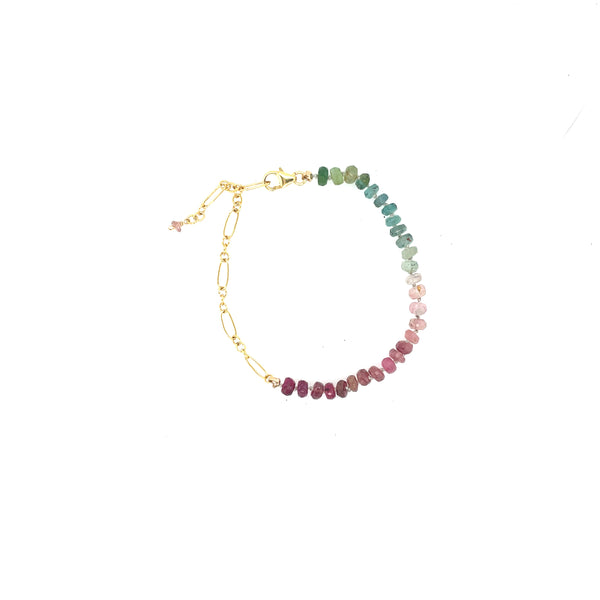 Tourmaline Ombre Gemstone Bracelet