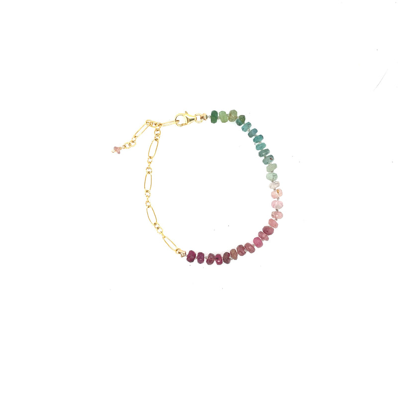 Tourmaline Ombre Gemstone Bracelet