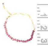 Tourmaline Ombre Gemstone Bracelet