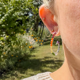 Rainbow Fiddlehead Fern Earrings