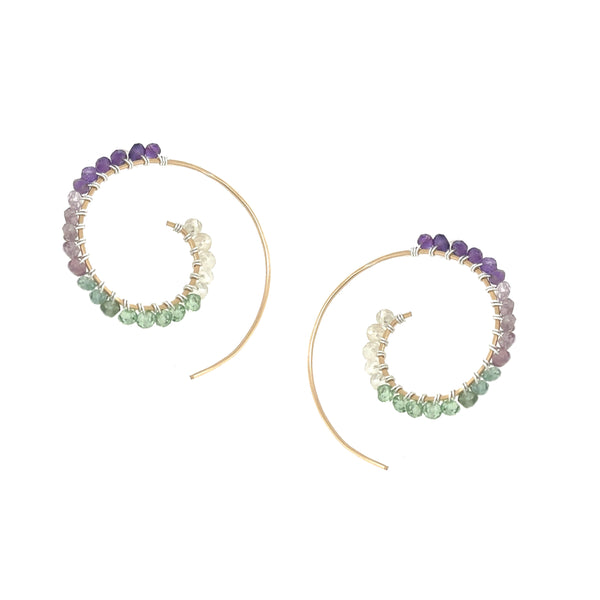 Sunrise Oasis Swirl Earring