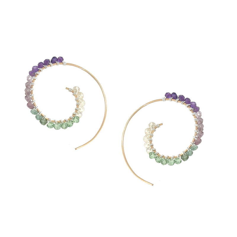 Sunrise Oasis Swirl Earring