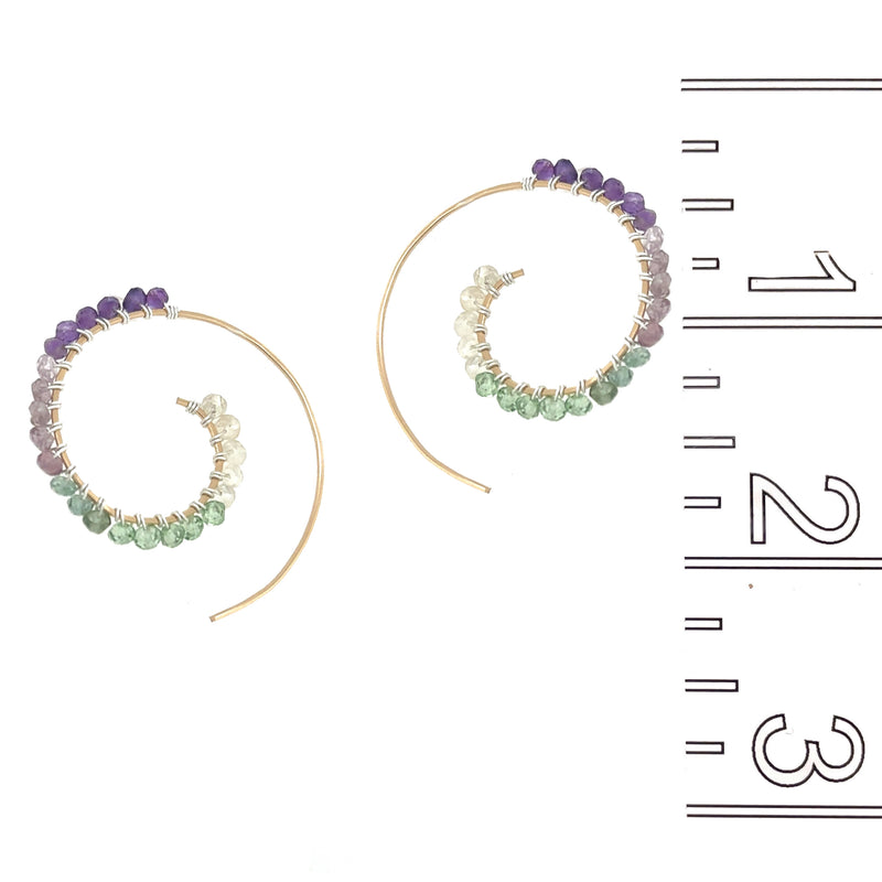 Sunrise Oasis Swirl Earring