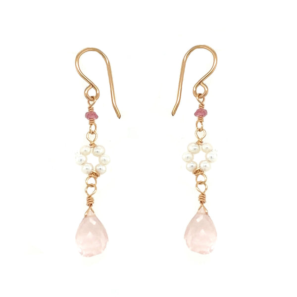 Hazy Pink Clouds Earring