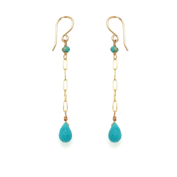 Turquoise Seadrop Earring