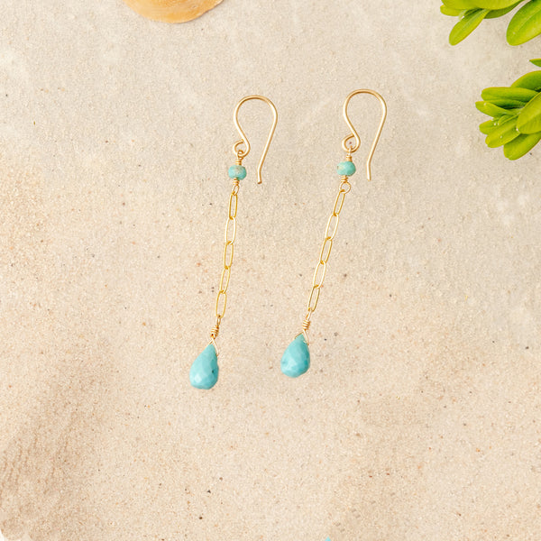Turquoise Seadrop Earring
