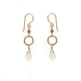 Rose Quartz Drop Earring