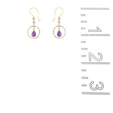 Eternal Amethyst Earring