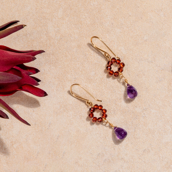 Crystallized Gemstone Earring
