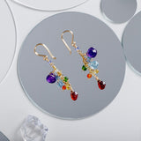 Golden Rainbow Drops Earring