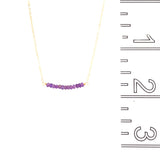 Amethyst Gembar in Gold