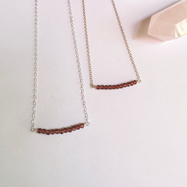 Garnet Gembar in Silver