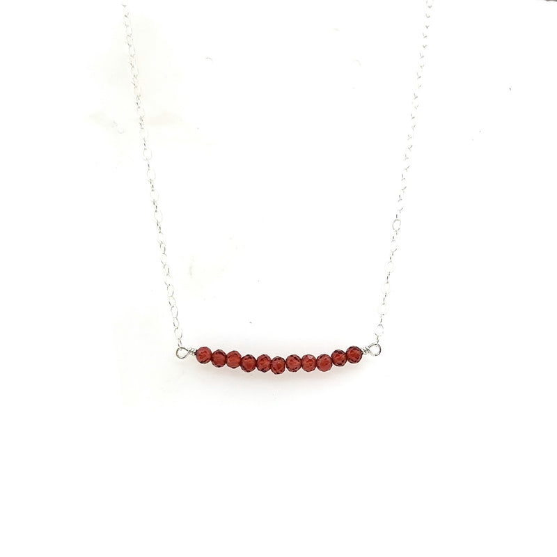 Garnet Gembar in Silver